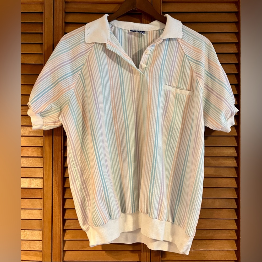 Vintage CapeCod Sportswear pastel shirt